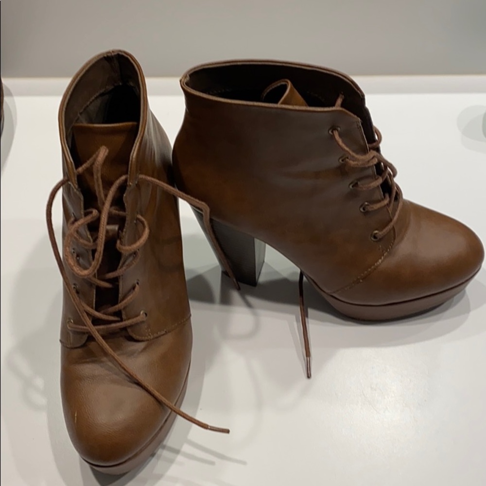 Brown ankle boots
